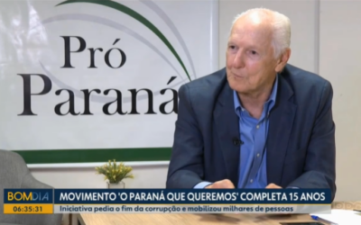 Em entrevista à RPC, Domakoski destaca o valor da mobilização da sociedade civil